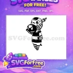 Free Winking Zebra Free Animal Crossing Style Disney Free SVG - Instant Download