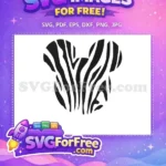 Free Zebra Free Mickey Animal Crossing Disney Free SVG - Instant Download