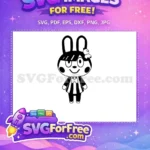 Free Happy Bunny Accessory Free Striped Bowtie Outfit Animal Crossing Disney Free SVG - Instant Download
