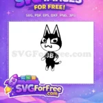 Free Black Cat Free 3B design Animal Crossing Disney Free SVG - Instant Download