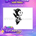 Free Waving Cow Free Starred Head Animal Crossing Disney Free SVG - Instant Download