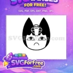 Free Grumpy Ankha Free Cobra Headpiece Animal Crossing Disney Free SVG - Instant Download