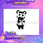 Free Happy Bear Free Cute Animal Crossing Disney Free SVG - Instant Download