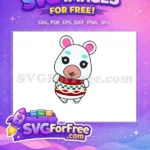Free Happy Flurry Free Red Animal Crossing Disney Free SVG - Instant Download