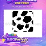 Free Cow Pattern Free Black White Animal Crossing Disney Free SVG - Instant Download