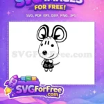 Free Minnie Free plaid dress Animal Crossing Disney Free SVG - Instant Download