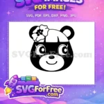 Free Happy Bear Free Flower Animal Crossing Disney Free SVG - Instant Download