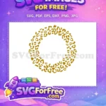 Free Brown Leopard Circle Free Wild Animal Pattern Animal Crossing Disney Free SVG - Instant Download