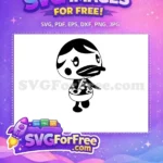 Free Cute Free Floral Animal Crossing Disney Free SVG - Instant Download