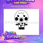 Free Octopus Free Polka Dot Animal Crossing Disney Free SVG - Instant Download