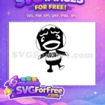 Free Black White Surprised Free Patterned Sweater Animal Crossing Cephalobot Free SVG - Instant Download