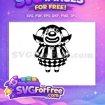 Free Crying Clown Free Striped Animal Crossing Muffy Free SVG - Instant Download