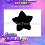Free Black Star Free Simple Celestial Animal Crossing Disney Free SVG - Instant Download