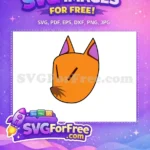 Free Orange Fox Free Purple Ears Animal Crossing Disney Free SVG - Instant Download