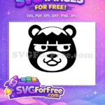 Free Smug Black Bear Free White Snout Animal Crossing Free SVG - Instant Download