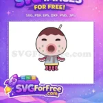 Free Singing Marina Octopus Free Chocolate Sprinkles Animal Crossing Disney Free SVG - Instant Download