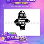 Free Happy Black Free Gorilla Animal Crossing Disney Free SVG - Instant Download