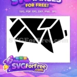 Free Geometric Black Pig Free Abstract Line Art Animal Doodle Free SVG - Instant Download