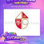 Free Red Gold Icon Free Football San Francisco Free SVG - Instant Download