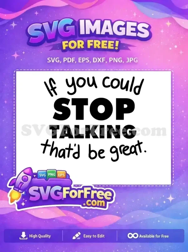 Free Sarcastic Silhouette Free Blank Stare Character Free SVG