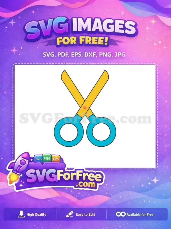 Free Yellow Blades Free Blue Handles School Free SVG