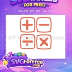 Free Orange Math Symbols Free School Quotes Free SVG - Instant Download