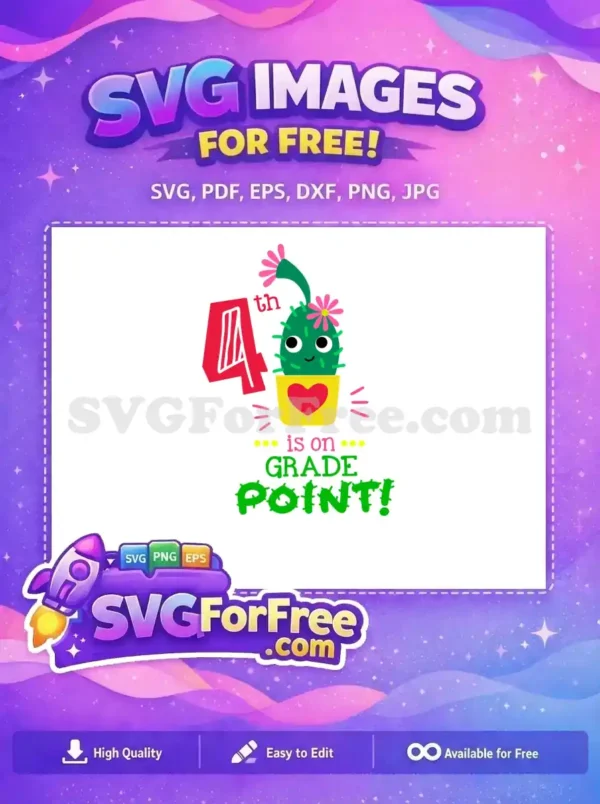 Free Cactus Flower Pot Free 4th Grade Point Free SVG Free Cactus Flower Pot Free 4th Grade Point Free SVG
