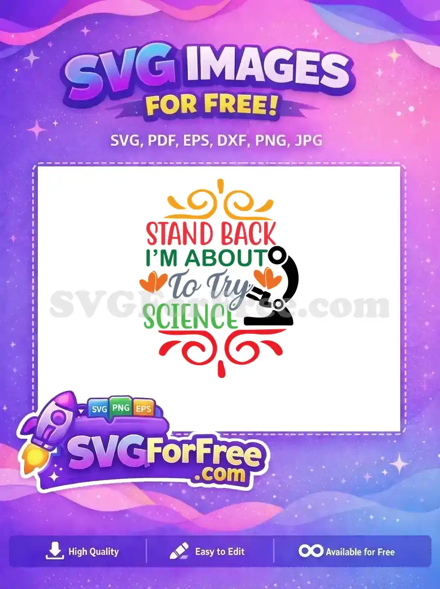 Free Colorful Microscope Free Heart Stand Back School Free SVG