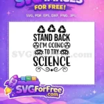 Free Recycle Arrow Free Stand Back Science Free SVG - Instant Download