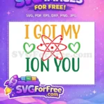Free Chemistry Atom Free Green Heart School Free SVG - Instant Download