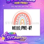 Free Hearts Rainbow Free Love School Quotes Free SVG - Instant Download