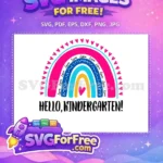 Free Colorful Rainbow Free Love Design School Free SVG - Instant Download