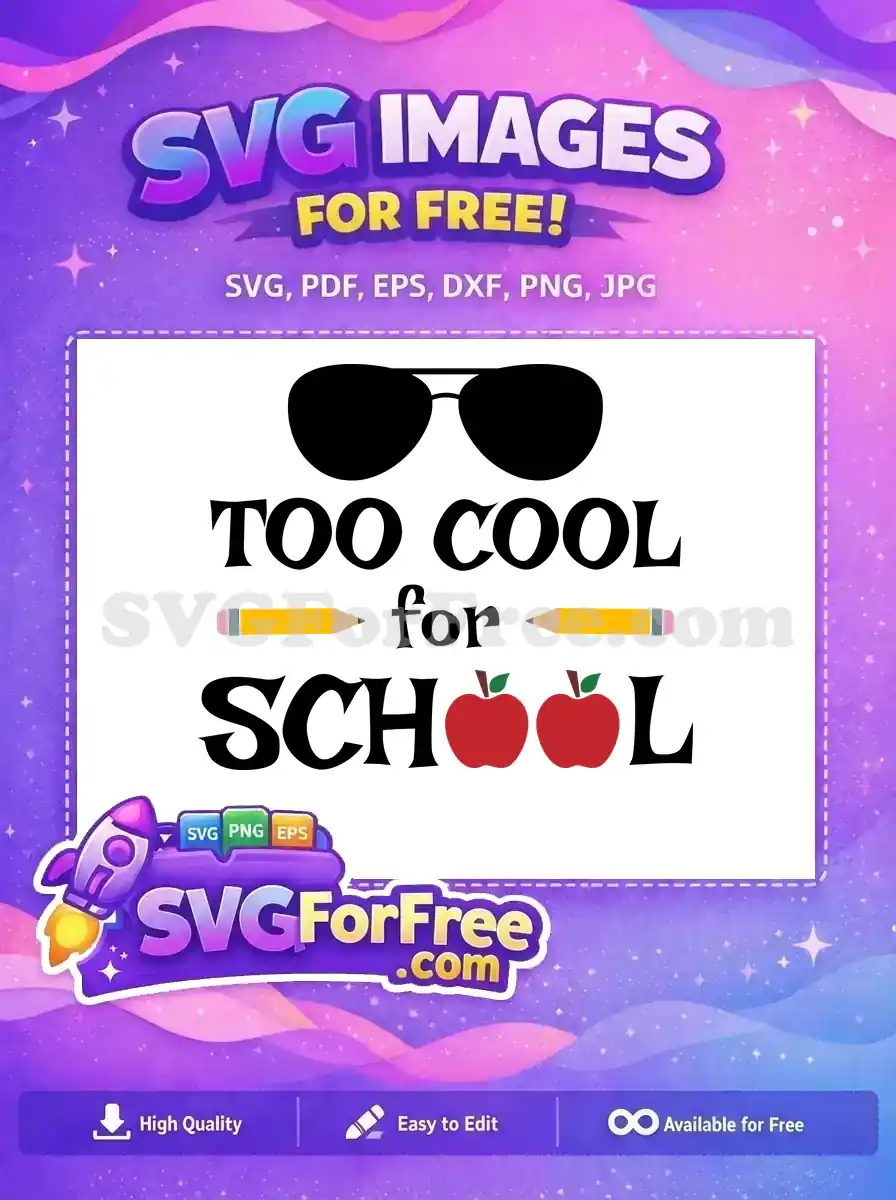 Free Sunglasses Pencils Free Apples School Quotes Free SVG