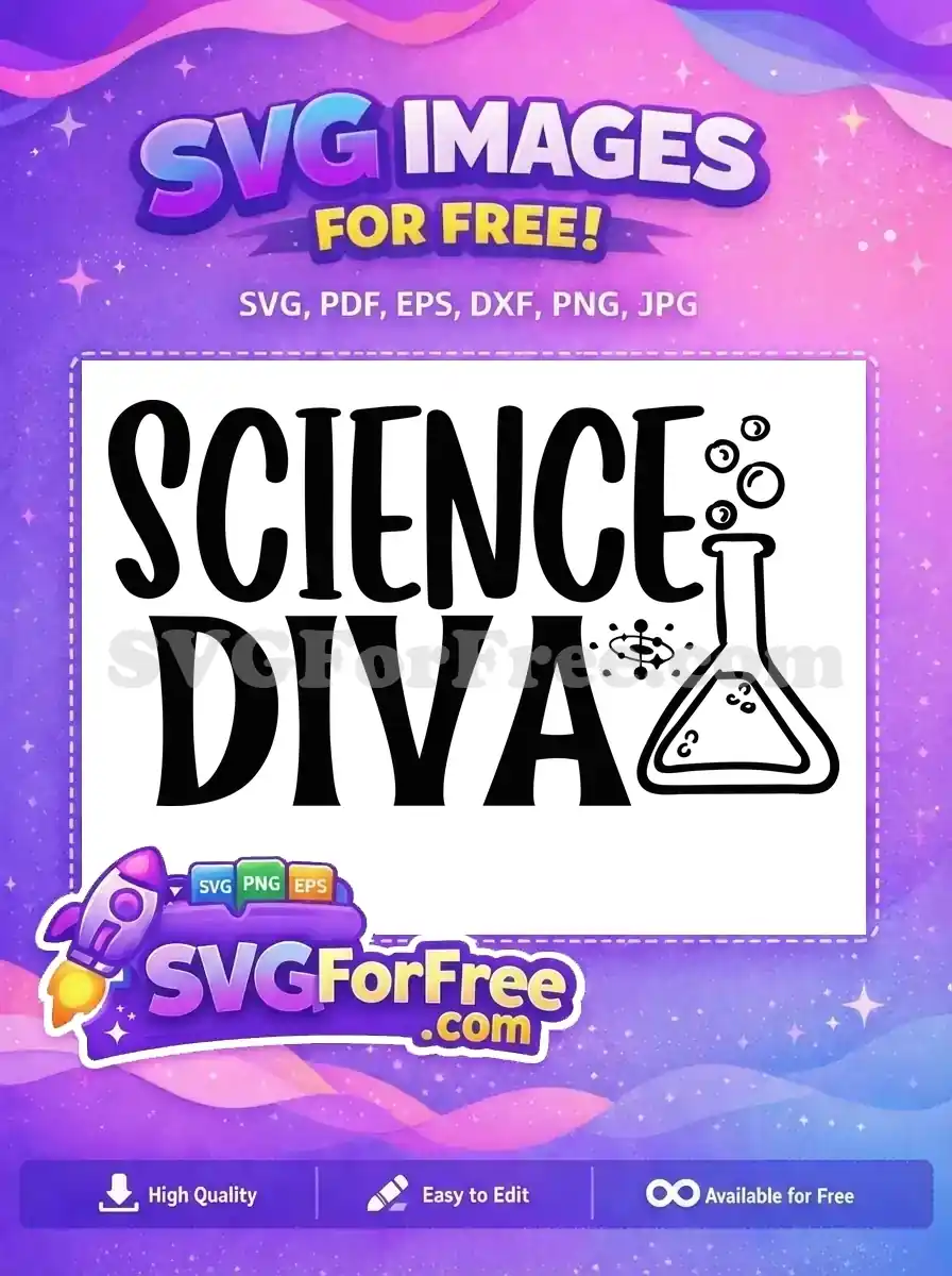 Free Science Diva Free Bubbles Science Free SVG