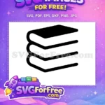 Free Stacked Books Free Education School Quotes Free SVG 3 - Instant Download