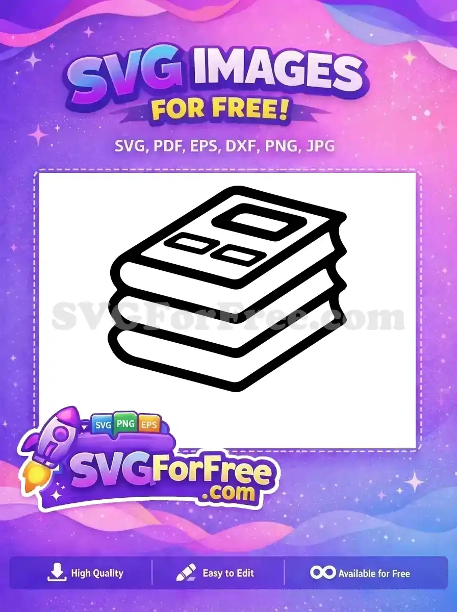 Free Stacked Books Free School Design School Quotes Free SVG