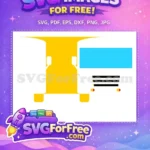Free Blue Windshield Free Yellow Body School Free SVG - Instant Download