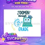 Free Sixth Grade Free Blue Laptop School Free SVG - Instant Download