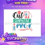 Free Masked Pre-K Free Quarantine School Free SVG - Instant Download
