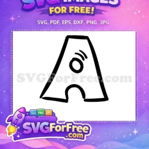Free Black Letter Free A School Free SVG