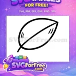 Free Simple Leaf Outline Free School Quotes Design Free SVG - Instant Download