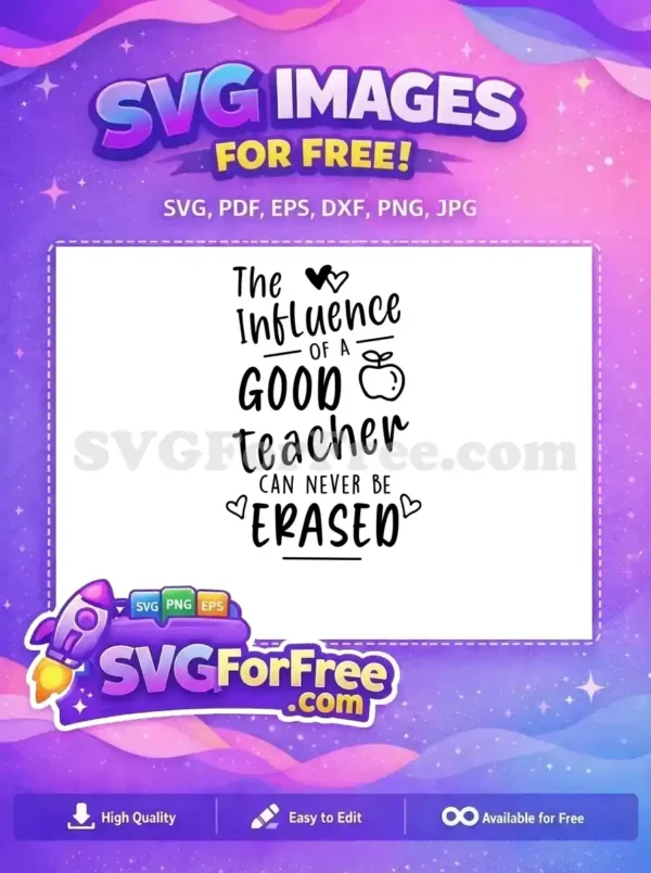 Free School Subject Free Quote Teacher's Free SVG