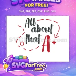Free All About Text Free Red Letter School Free SVG