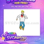 Free Scared Fred Jones Free Running Scooby Doo Free SVG - Instant Download