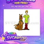 Free Brown Scooby Doo Free Green Shirt Shaggy Movie Free SVG - Instant Download