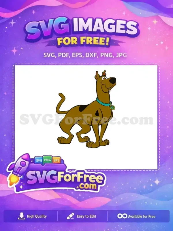 Free Smiling Scooby Doo Free Teal Collar Scooby-Doo Free SVG Free Smiling Scooby Doo Free Teal Collar Scooby-Doo Free SVG