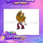 Free Scared Scooby Doo Free Shaggy Hugging Scooby Doo Free SVG - Instant Download