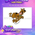 Free Brown Dog Running Free Scared Scooby Doo Free SVG - Instant Download