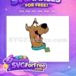 Free Smiling Scooby Free Blue Collar Scooby Doo Free SVG - Instant Download