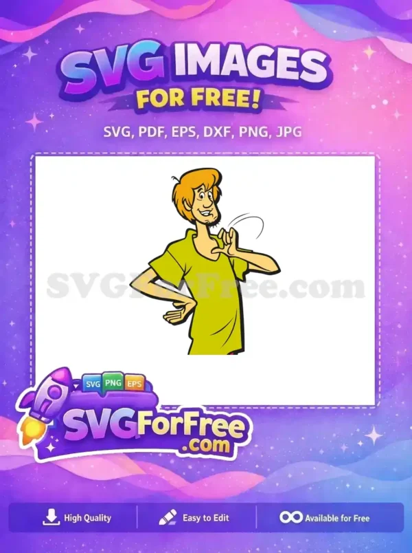 Free Orange Hair Free Goatee Scooby Doo Free SVG